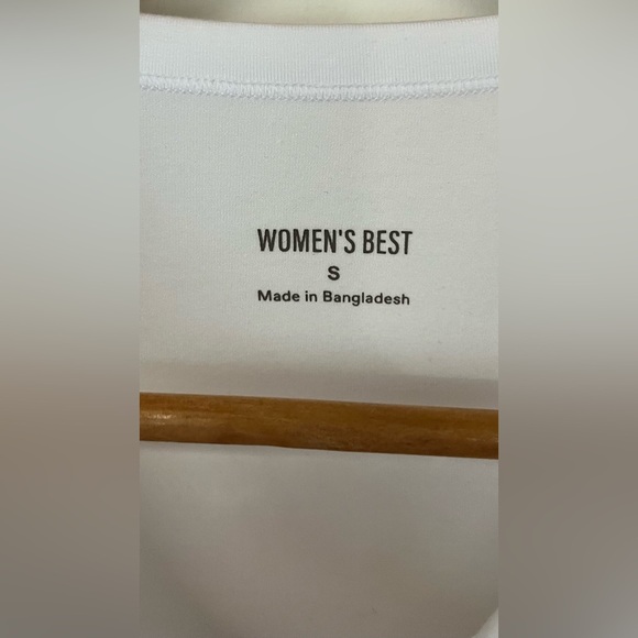 Women's Best Size Small Smooth Contour Midi Short Sleeve T-Shirt White - Picture 7 of 10